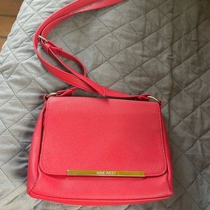 Red Nine West shoulder bag. Gently used.